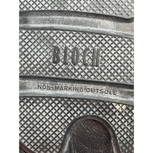 Bloch Gray Metallic Leather Ballet Flats Women's Size 37/6 - Picture 7 of 9